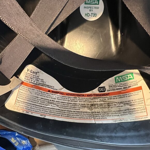 Pittsburgh Steelers MSA Hard Hat V Gard Protective Helmet Mine Factory Adult M - Picture 10 of 10